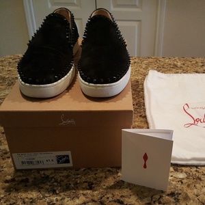 100-Authentic-Christian-Louboutin-Pik-Boat-Flat-S
